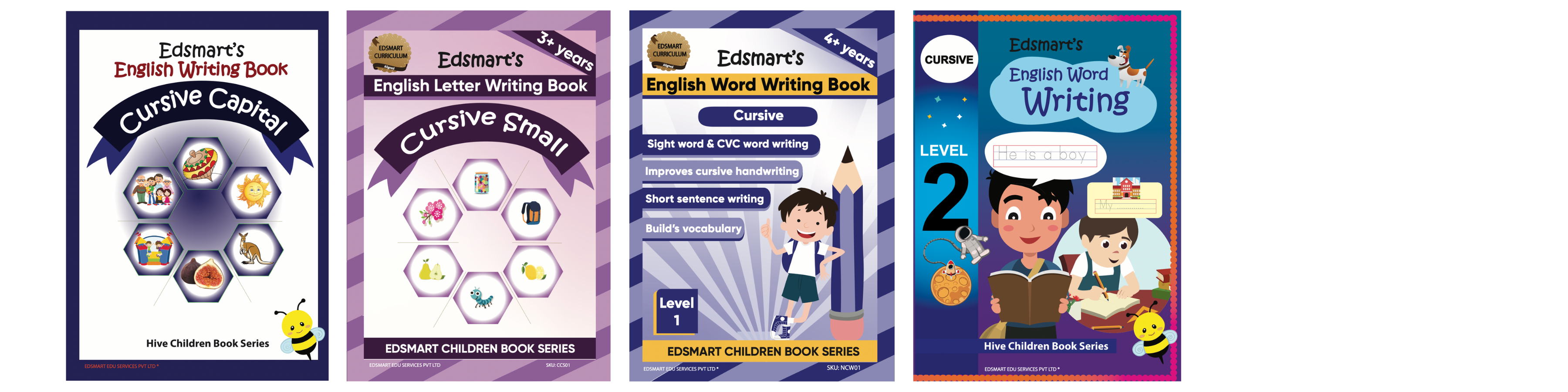 English Cursive word writing book